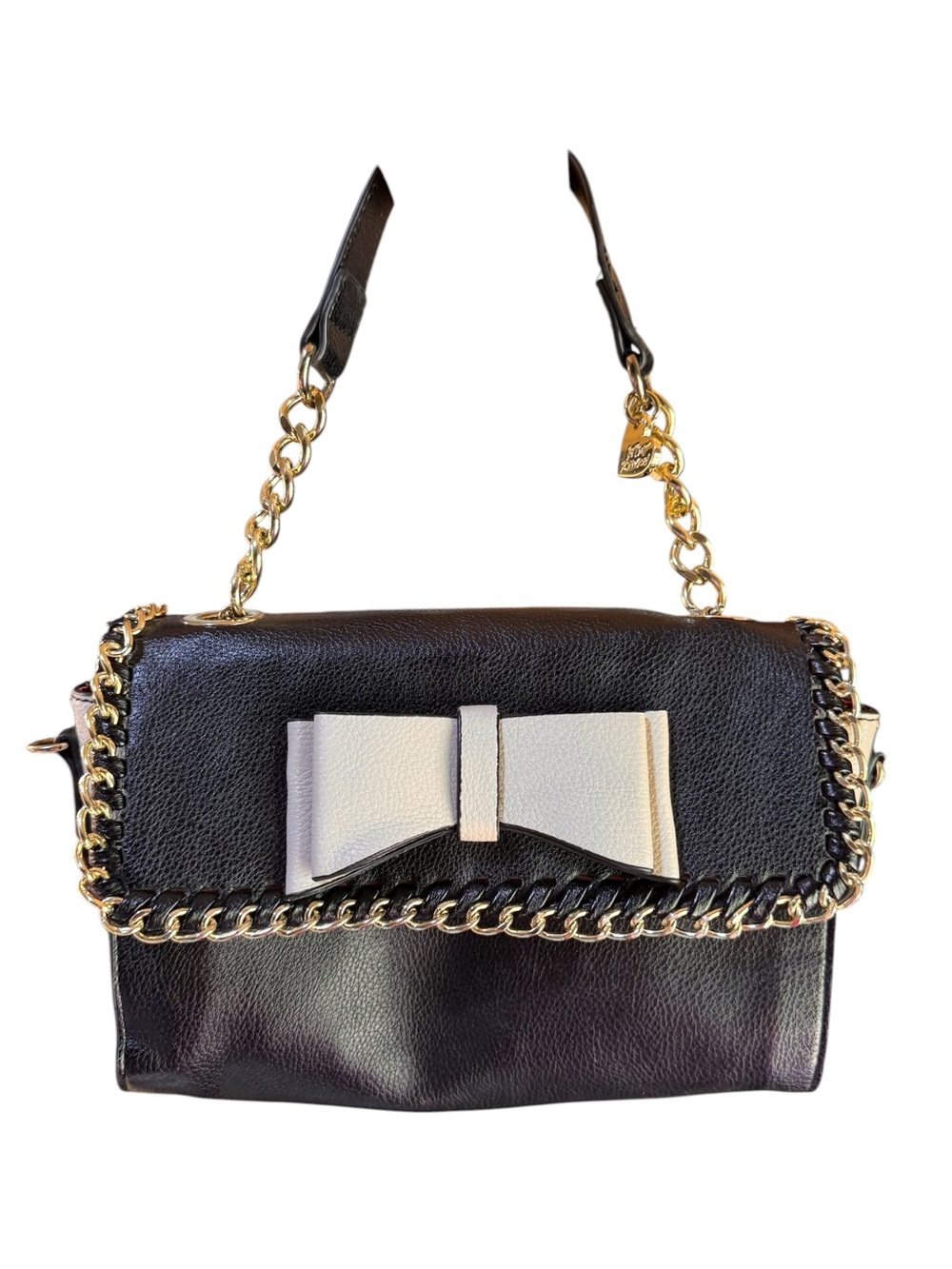 Luv Betsy “Tough Love" Mini Flap Chain accent Bag CoquetteGirl Retro Revival Y2K